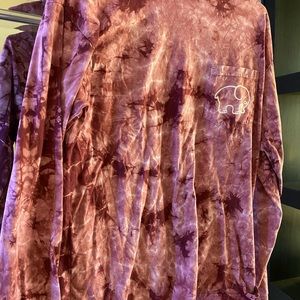 Ivory Ella long sleeve acid wash shirt